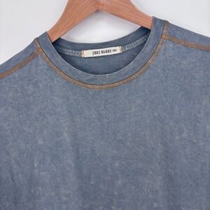 Jake Agave T Shirt Mens XXL Blue Borracho Agavelux Supima Cotton Acid Wash Tee